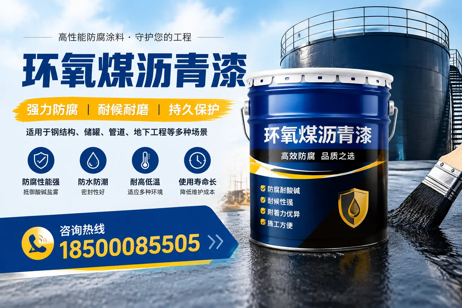 环氧煤沥青漆在工业中的应用，安阳企业的选择
